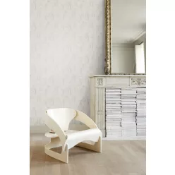   Khroma Summer vlies anyagú szürke, fehér színű geometriai modern, natural tapéta