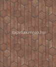 Khroma Summer vlies anyagú barna, kék színű geometriai modern, natural tapéta