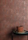 Khroma Summer vlies anyagú barna, kék színű geometriai modern, natural tapéta