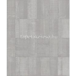  Khroma Summer vlies anyagú szürke, fehér színű kockás, geometriai modern, natural tapéta