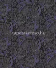 Khroma Summer vlies anyagú fekete, lila, csillámos színű növényes modern, natural tapéta