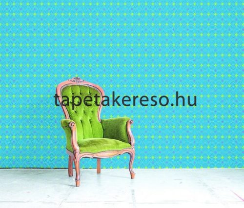 Behang Expresse Happy Living vlies anyagú kék, zöld, pink színű geometriai, etno retro poszter