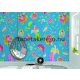 Behang Expresse Happy Living vlies anyagú kék, sárga, zöld, pink, szürke, rózsaszín színű madaras, virágos, etno retro poszter