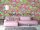 Behang Expresse Happy Living vlies anyagú barna, sárga, rózsaszín, zöld, pink, bordó, kék színű virágos, etno retro poszter