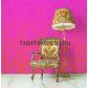 Behang Expresse Happy Living vlies anyagú pink, narancssárga színű madaras, virágos, etno retro poszter
