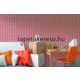 Behang Expresse Happy Living vlies anyagú kék, zöld, bordó, narancssárga színű virágos, etno retro poszter