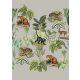 Behang Expresse Select D vlies anyagú beige, barna, zöld, fekete, törtfehér színű állatos, növényes modern tapéta