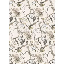   Behang Expresse Select D vlies anyagú beige, barna, zöld, lila, fekete, törtfehér színű állatos, növényes modern tapéta