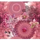 Behang Express Circle of Life vlies anyagú pink, rózsaszín színű mandala, virágos romantikus tapéta