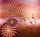 Behang Express Circle of Life vlies anyagú pink, barna, narancssárga színű mandala, virágos romantikus tapéta
