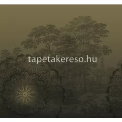   Behang Express Circle of Life vlies anyagú fekete, barna színű fás, mandala romantikus tapéta