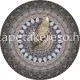 Behang Express Circle of Life vlies anyagú fekete, barna színű mandala, madaras romantikus tapéta