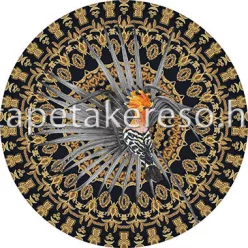   Behang Express Circle of Life vlies anyagú fekete, szürke, barna színű mandala, madaras romantikus tapéta
