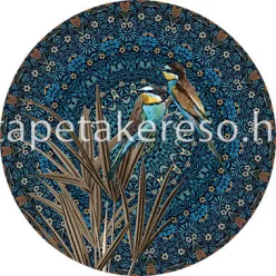   Behang Express Circle of Life vlies anyagú kék, barna színű mandala, madaras romantikus tapéta