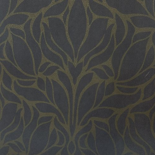 Casadeco, vlies, vinyl barna, bronz színű, leveles modern, sötét árnyalatú, tapéta