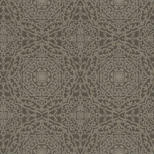 Rasch, vlies, vinyl szürke, ezüst, csillámos színű, keleties, mandala modern, sötét árnyalatú, tapéta