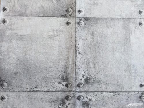 Noordwand, vlies, vinyl fehér, szürke színű, betonhatású, kockás modern, világos árnyalatú, tapéta
