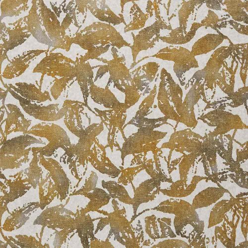 Casamance, vlies barna, szürke  színű, leveles modern, közép árnyalatú, tapéta