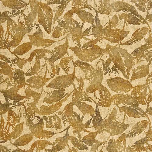 Casamance, vlies barna színű, leveles modern, közép árnyalatú, tapéta