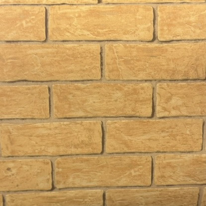 Marburg, papír, habos narancssárga színű, téglamintás modern, közép árnyalatú, tapéta