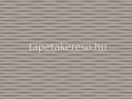 Omexco Vogue vlies anyagú beige, barna, csillámos, gyöngyház színű hullámos modern tapéta