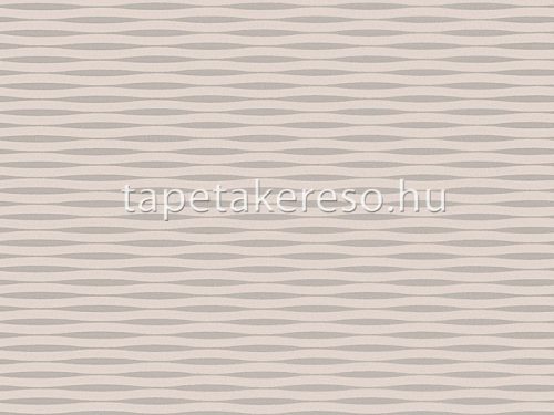 Omexco Vogue vlies anyagú beige, ezüst, csillámos színű hullámos modern tapéta