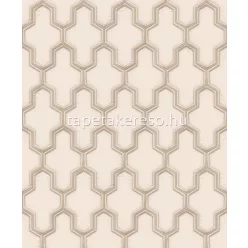   Design ID Wall fabrick vlies, vinyl anyagú beige, barna színű geometriai modern tapéta