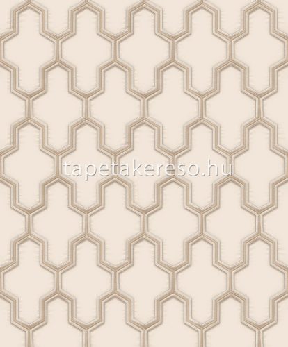 Design ID Wall fabrick vlies, vinyl anyagú beige, barna színű geometriai modern tapéta