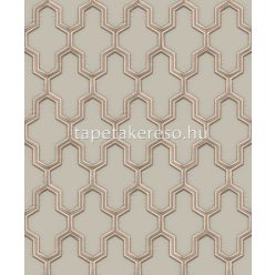   Design ID Wall fabrick vlies, vinyl anyagú szürke, barna színű geometriai modern tapéta