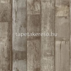   Grandeco Wanderlust vlies, vinyl anyagú barna színű famintás modern, natural tapéta