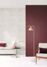 Khroma Mysa vlies anyagú szürke, fehér színű növényes, struktúrált modern tapéta
