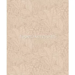   Khroma Mysa vlies anyagú beige, barack színű növényes, struktúrált modern tapéta