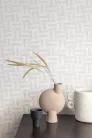 Khroma Mysa vlies anyagú szürke színű geometriai modern tapéta