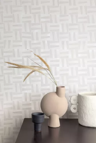 Khroma Mysa vlies anyagú szürke színű geometriai modern tapéta
